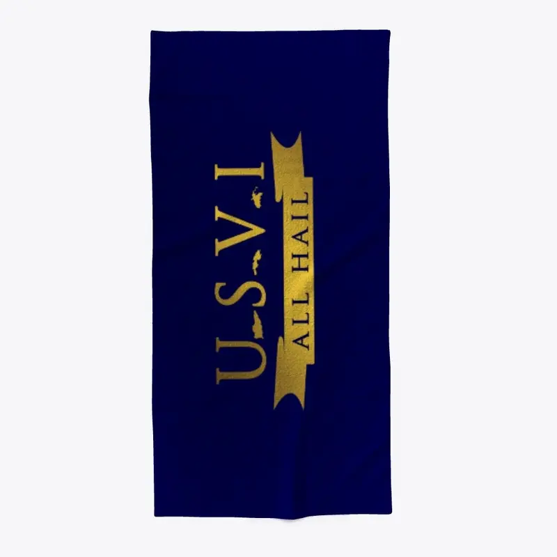 ALL HAIL U.S. Virgin Islands Beach Towel